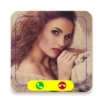 random video chat android application logo